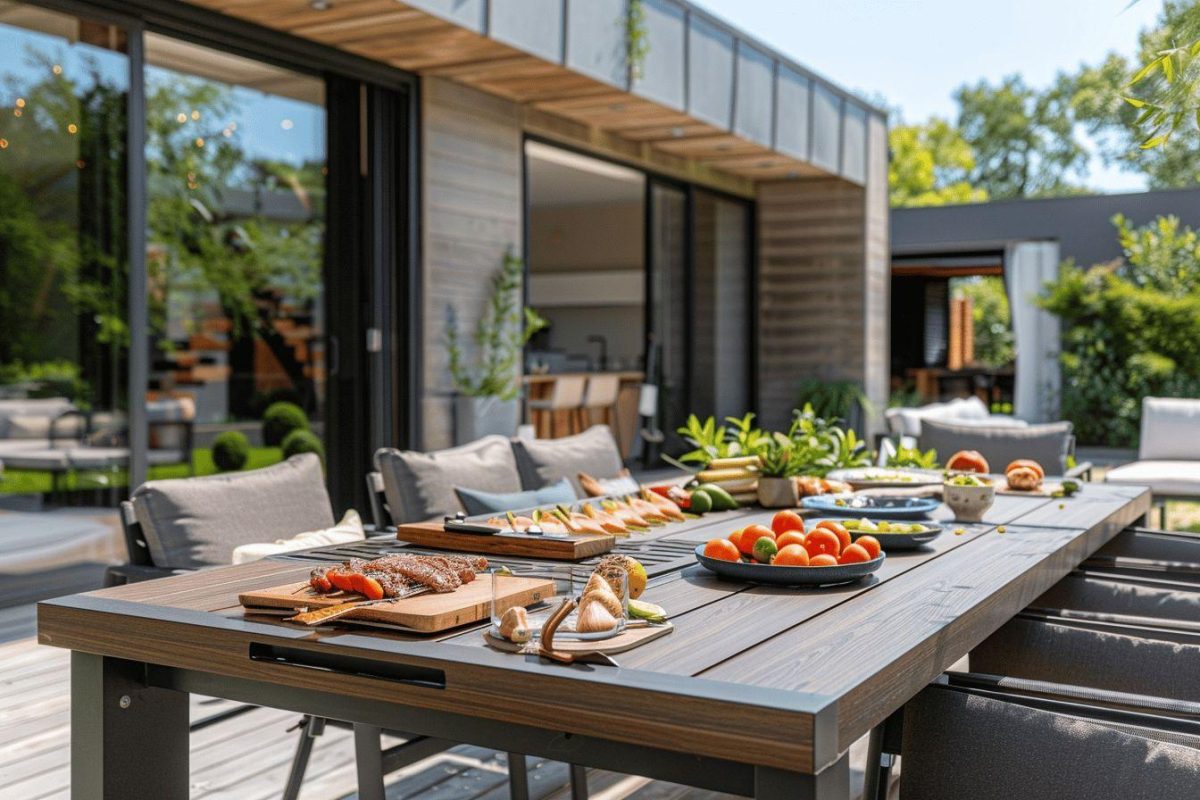 Optez pour une table de jardin extensible pour vos barbecues d’été en famille !