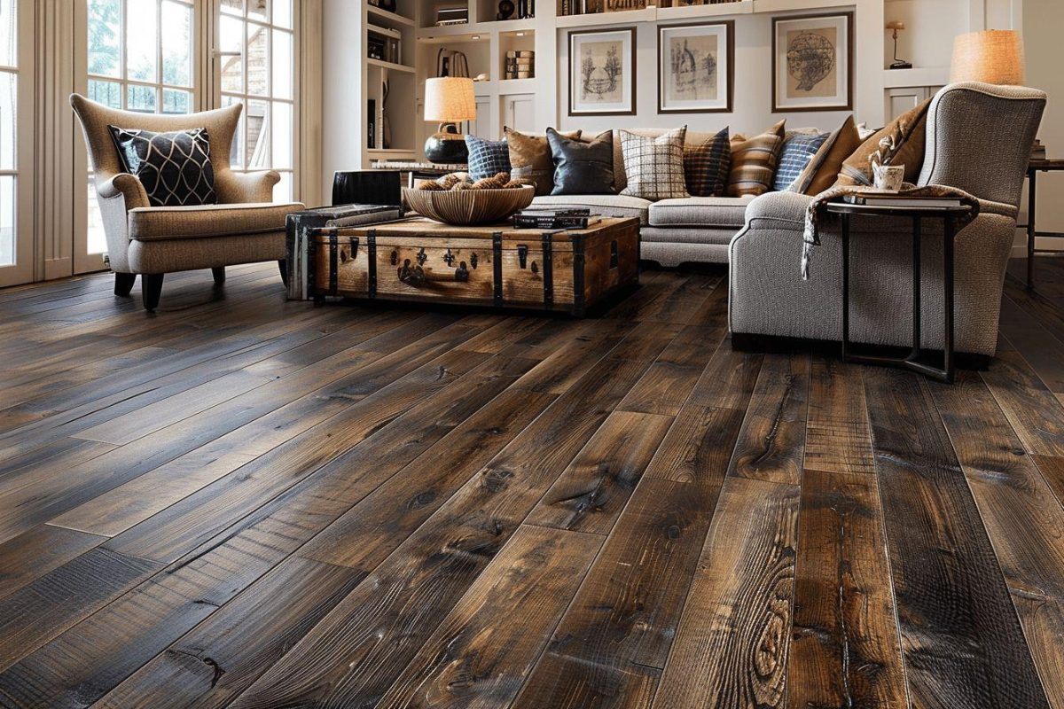 Quelle décoration choisir pour son intérieur avec un parquet foncé ?